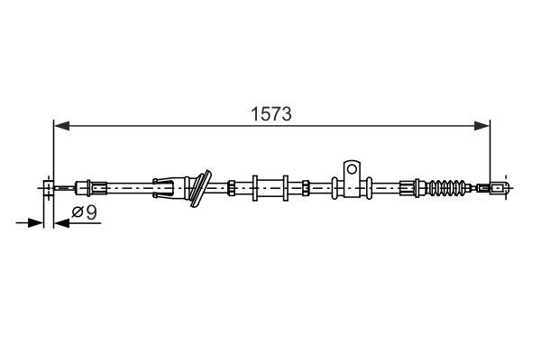 Handremkabel Bosch 1 987 482 399