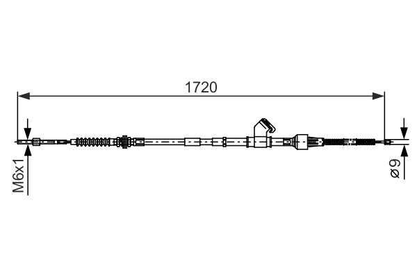Handremkabel Bosch 1 987 482 401