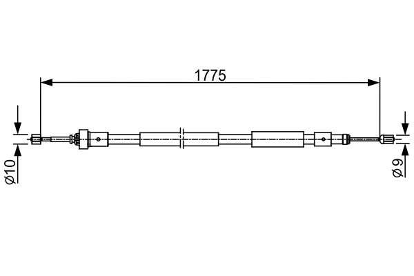 Handremkabel Bosch 1 987 482 407