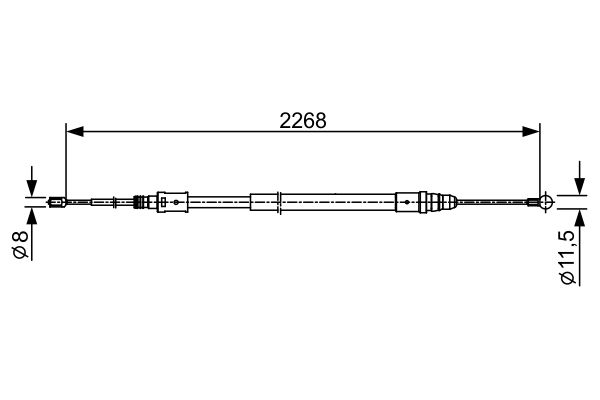 Handremkabel Bosch 1 987 482 409