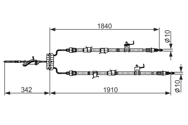 Handremkabel Bosch 1 987 482 420