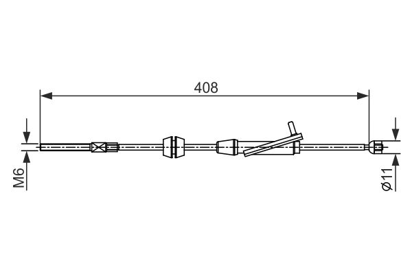 Handremkabel Bosch 1 987 482 421