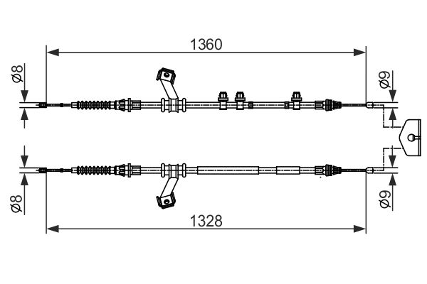 Handremkabel Bosch 1 987 482 422