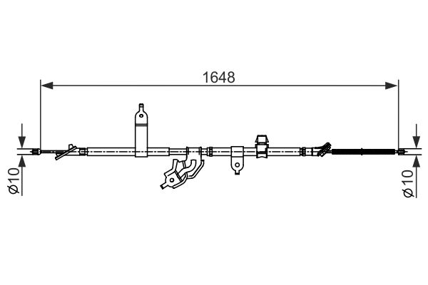 Handremkabel Bosch 1 987 482 442