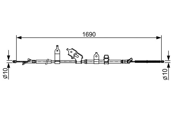 Handremkabel Bosch 1 987 482 443