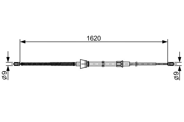 Handremkabel Bosch 1 987 482 448