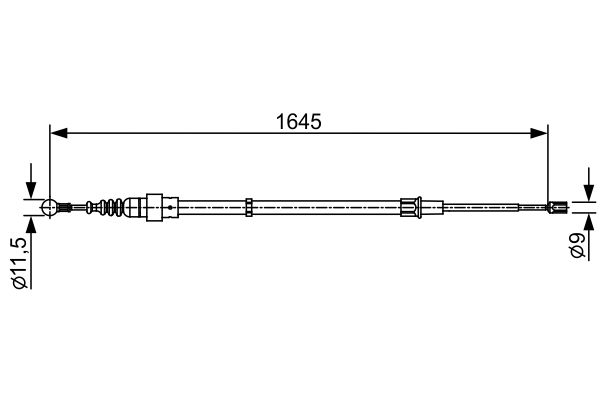 Handremkabel Bosch 1 987 482 451