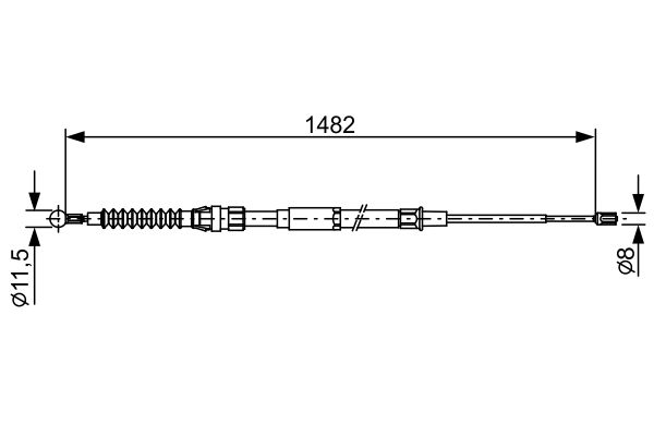 Handremkabel Bosch 1 987 482 454