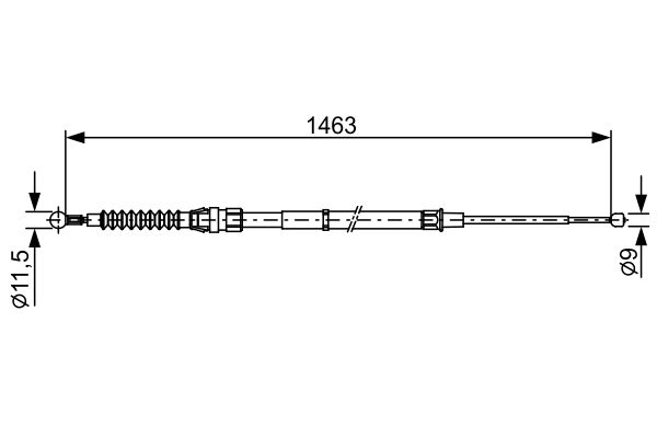 Handremkabel Bosch 1 987 482 456