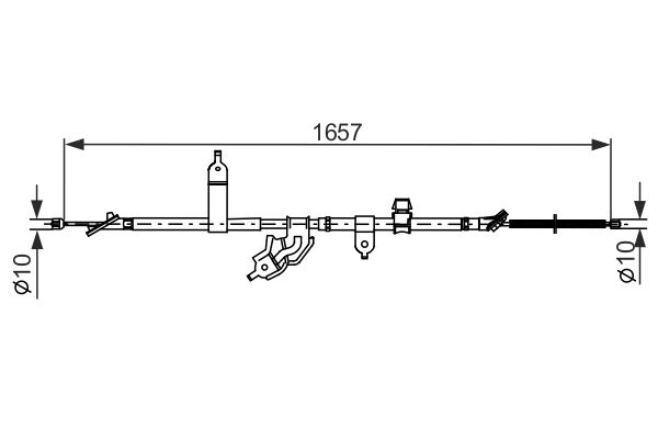 Handremkabel Bosch 1 987 482 463