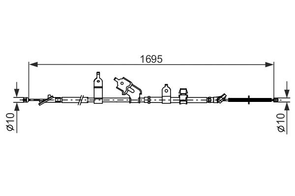 Handremkabel Bosch 1 987 482 464