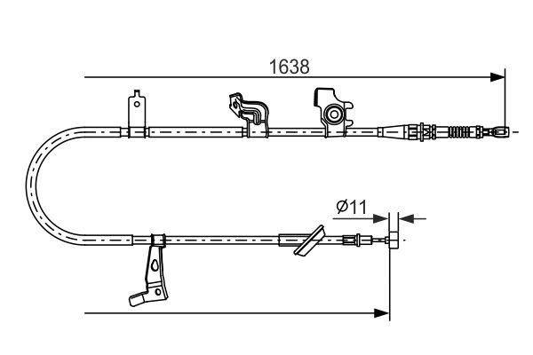 Handremkabel Bosch 1 987 482 465