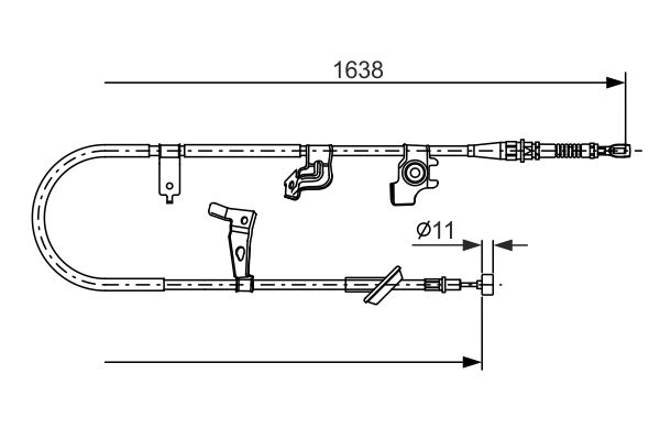 Handremkabel Bosch 1 987 482 466