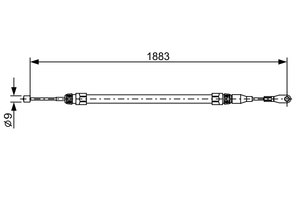 Handremkabel Bosch 1 987 482 497