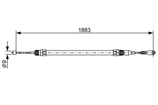 Handremkabel Bosch 1 987 482 497
