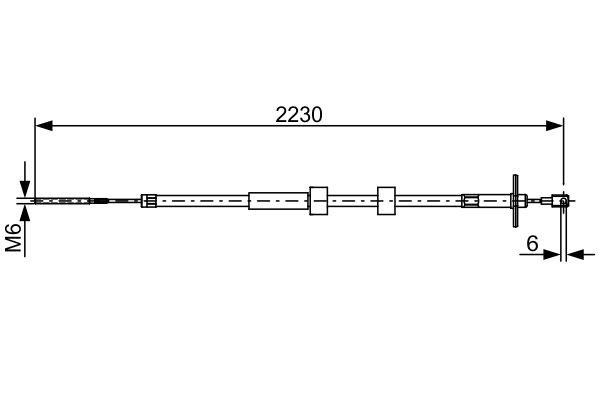 Handremkabel Bosch 1 987 482 500