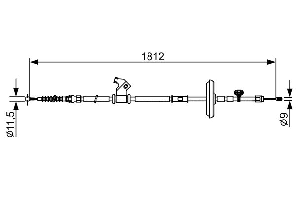 Handremkabel Bosch 1 987 482 503