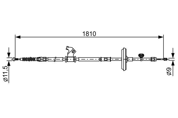 Handremkabel Bosch 1 987 482 507