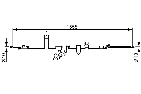 Handremkabel Bosch 1 987 482 512