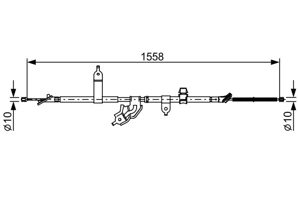 Handremkabel Bosch 1 987 482 512