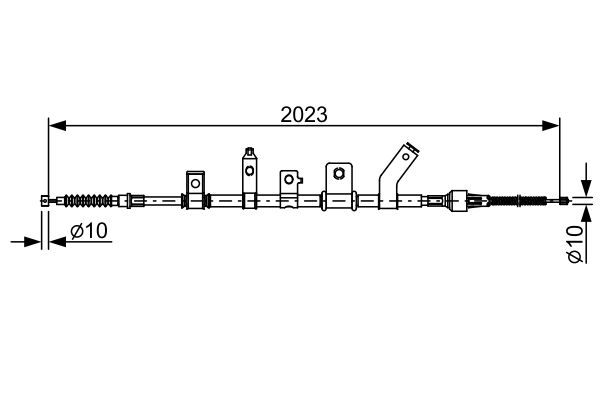Handremkabel Bosch 1 987 482 515