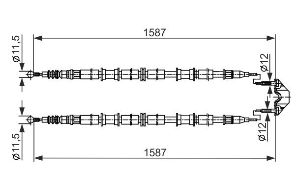 Handremkabel Bosch 1 987 482 537