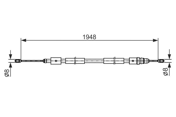 Handremkabel Bosch 1 987 482 541