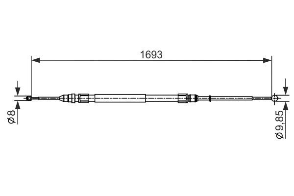 Handremkabel Bosch 1 987 482 542