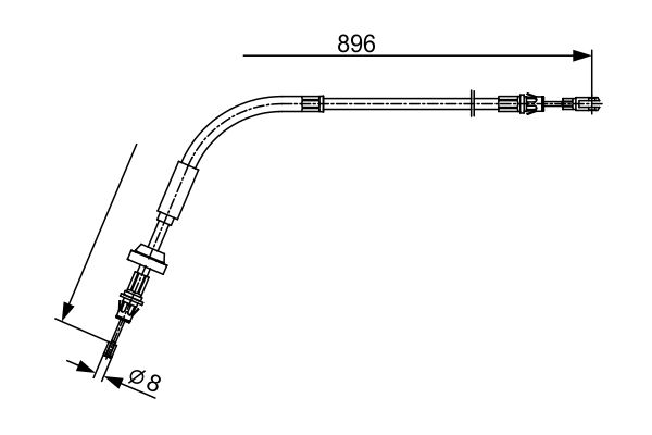 Handremkabel Bosch 1 987 482 543