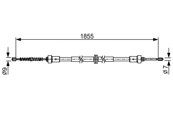 Handremkabel Bosch 1 987 482 546