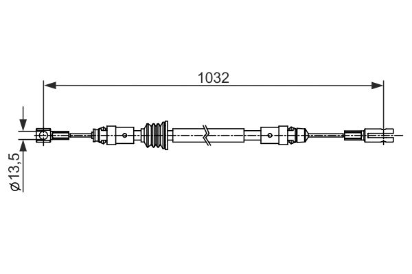 Handremkabel Bosch 1 987 482 548