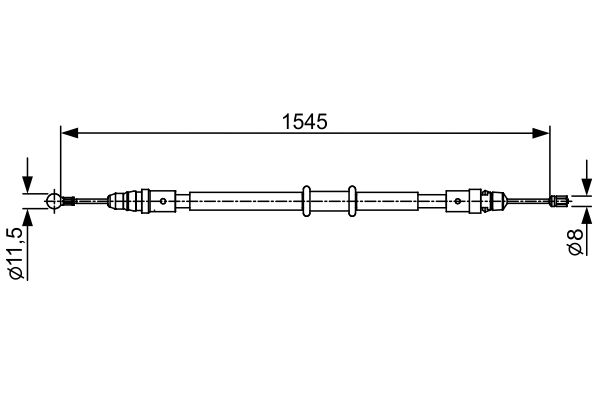 Handremkabel Bosch 1 987 482 551