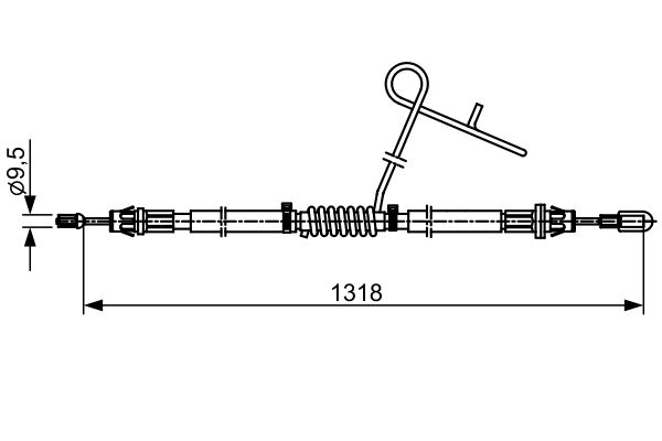 Handremkabel Bosch 1 987 482 559