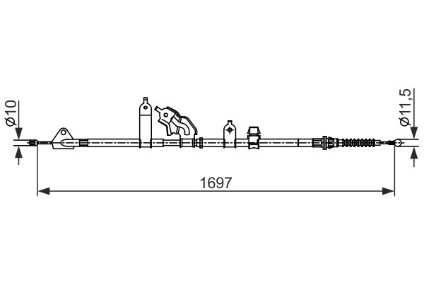 Handremkabel Bosch 1 987 482 565