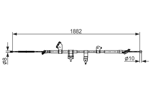Handremkabel Bosch 1 987 482 567