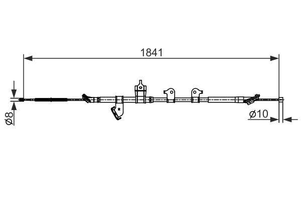 Handremkabel Bosch 1 987 482 568