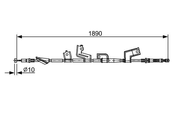 Handremkabel Bosch 1 987 482 576