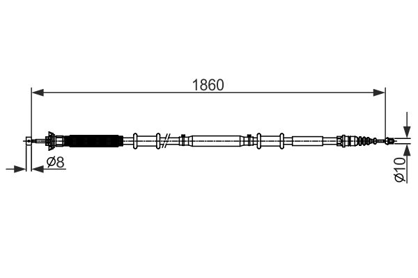 Handremkabel Bosch 1 987 482 579