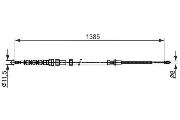 Handremkabel Bosch 1 987 482 584