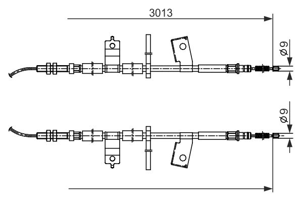 Handremkabel Bosch 1 987 482 585