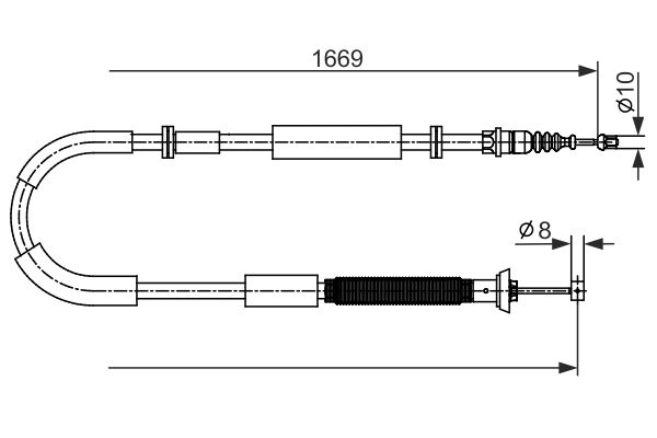 Handremkabel Bosch 1 987 482 588