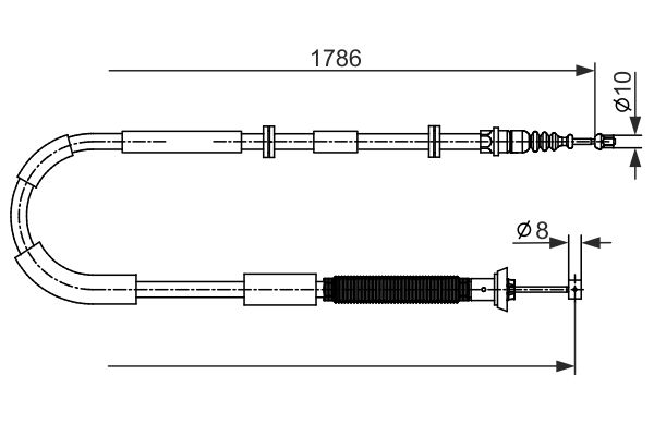 Handremkabel Bosch 1 987 482 589