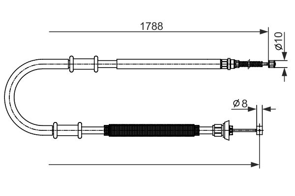 Handremkabel Bosch 1 987 482 590