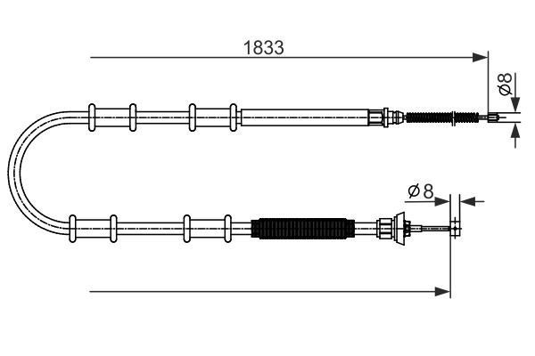 Handremkabel Bosch 1 987 482 593