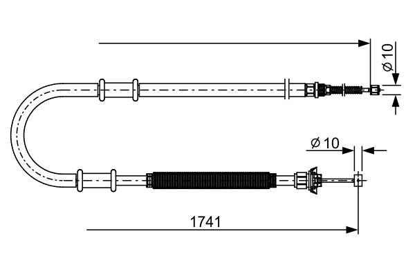 Handremkabel Bosch 1 987 482 599