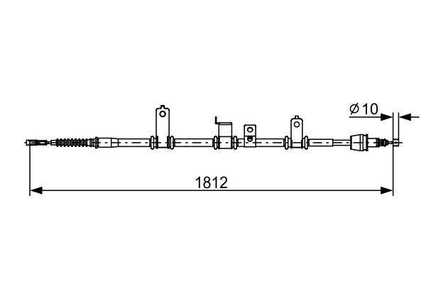 Handremkabel Bosch 1 987 482 615