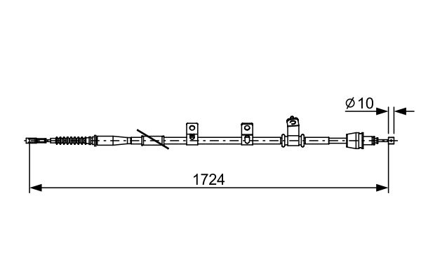 Handremkabel Bosch 1 987 482 619