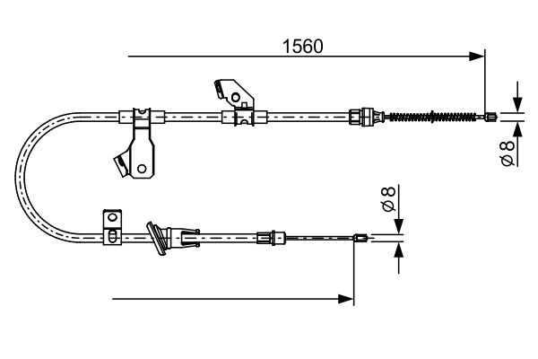 Handremkabel Bosch 1 987 482 626