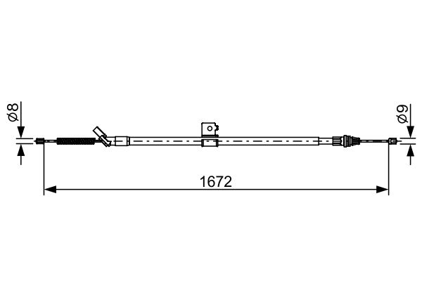 Handremkabel Bosch 1 987 482 630