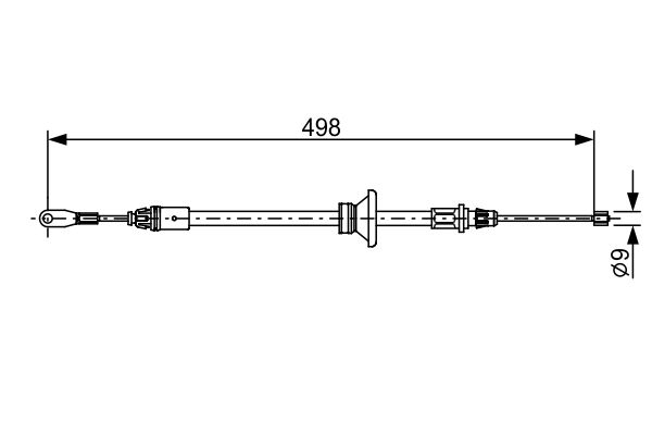Handremkabel Bosch 1 987 482 632